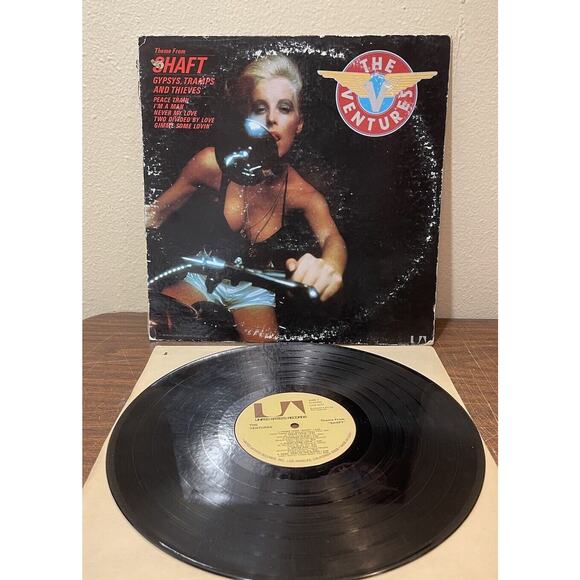 The Ventures Themes From Shaft Soundtrack LP Vinyl Record Album UAS-5547 - Picture 1 of 6